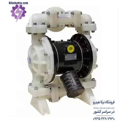 پمپ دیافراگمی مدل PK05 PP/T پمپ دیافراگمی بدنه پلاستیکی با دیافراگم تفلون برند پمکار ترکیه سایز 3/4 اینچ