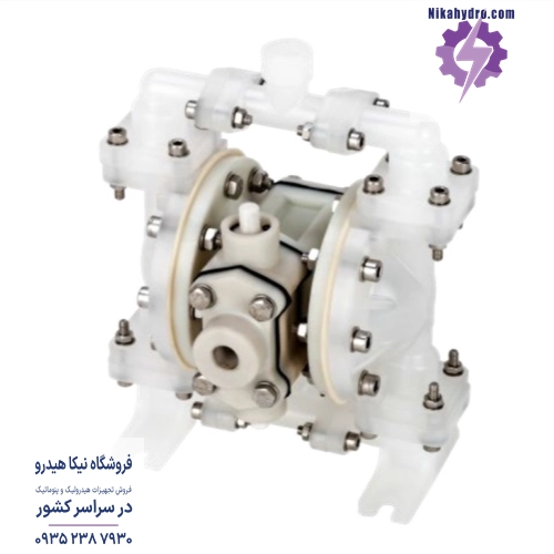 پمپ دیافراگمی پمکار مدل PK01 PP/S پمپ دیافراگمی پمکار مدل PK01 PP/S پنوماتیکی ساخت ترکیه 1/4 اینچ