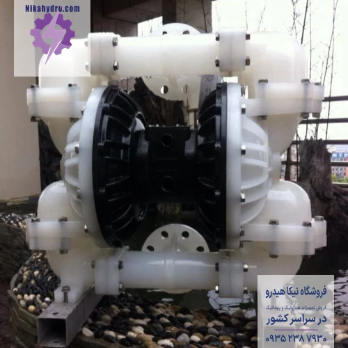 پمپ دیافراگمی پمکار مدل PK30 PP-N پمپ دیافراگمی ترکیه ای پمکار سایز 3 اینچ با بدنه پلی پروپیلن